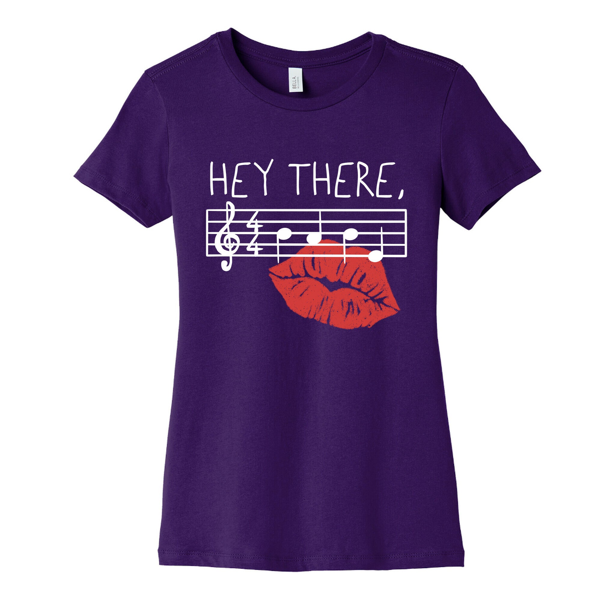 Hey There Babe Music Pun Women's Cotton Tee